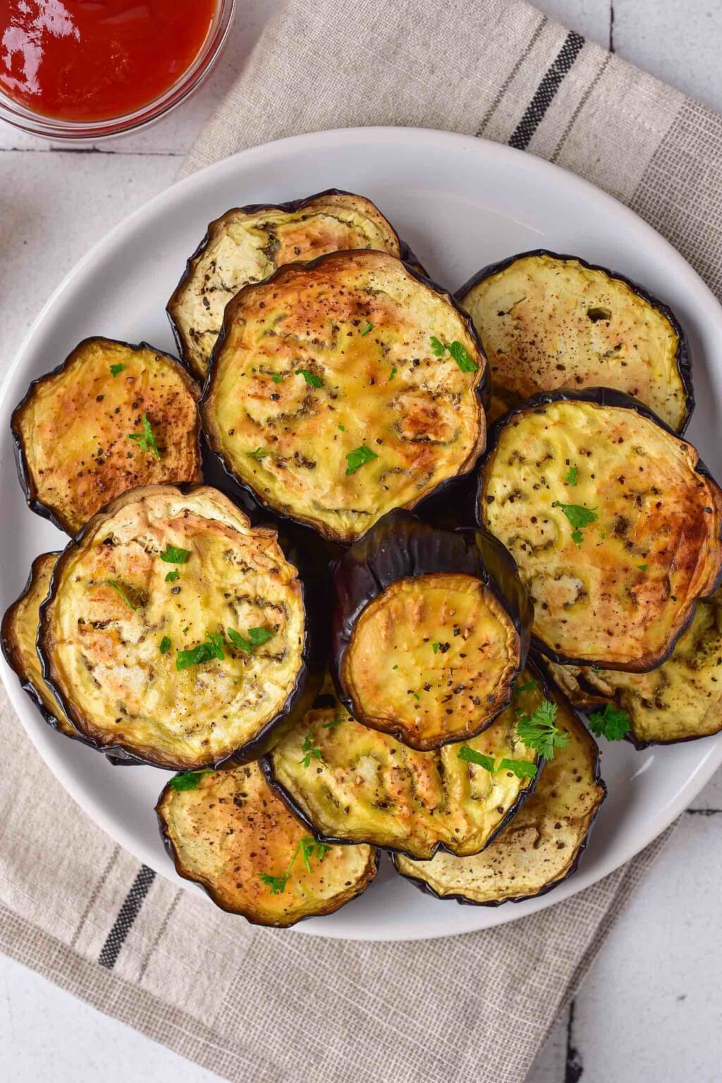 بادمجان با سرخ کن بدون روغن